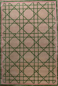 Vloerkleed groen-roze van wol en viscose 200x300 – London 2026