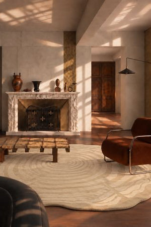 Promotion: Modern hand-tufted rug, 100% field wool