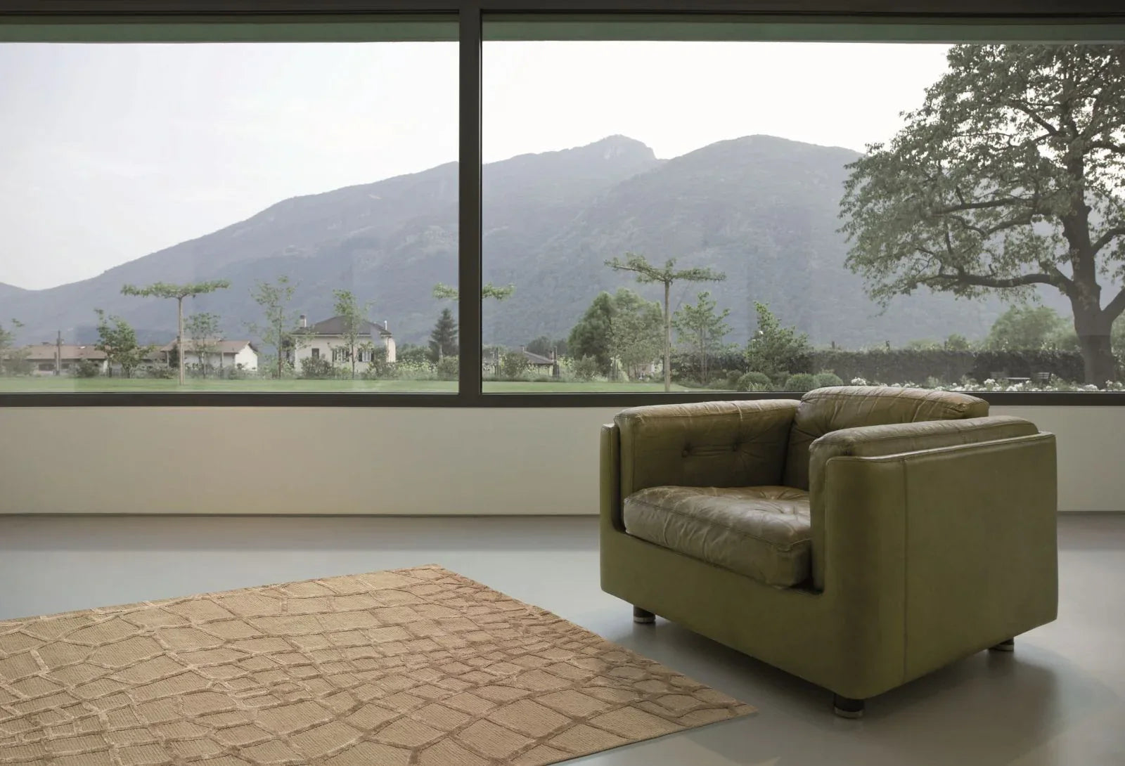Tapis Harmony Beige – Laine NZ & Viscose Motif Python - Tapis Contemporains à Prix Outlet - Bel-Deco