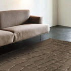Tapis marron en laine et viscose 140x200 – Laine NZ & Viscose Harmony