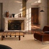 Teppich Beige aus Wolle – Harmony, im Wohnzimmer