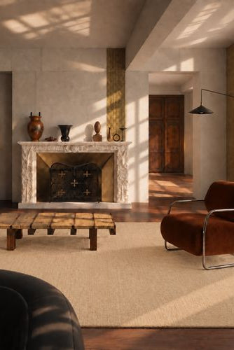Tapis de salon Beige Uni en Laine de Nouvelle-Zélande – Harmony (170x240)