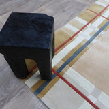 Tapis multicolore en laine – Indiana : photo du tapis