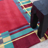 Tapis multicolore en laine – Indiana, dans un salon