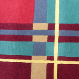 Tapis multicolore en laine – Indiana : détail du tissage