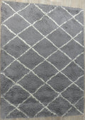 Grey Berber Shaggy Wool Rug 170x240 – Zaghouan