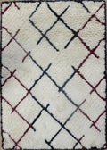 White Shaggy Berber Wool Rug 120x170 – Zaghouan