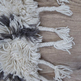 Teppich Weiß und Grau Berber aus Wolle – Zaghouan – Detail der Kante