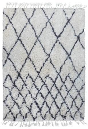 Teppich Weiß und Grau Berber aus Wolle – Zaghouan – Gesamtansicht des Teppichs