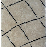 White Berber Wool Rug – Zaghouan – full view of the rug