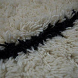 White Berber Wool Rug – Zaghouan – close-up of the weave