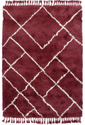 Alfombra bereber roja de lana 170x240 – Zaghouan