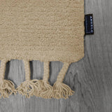 Beige Berber Wool Rug – Boumia – close-up of the edge
