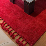 Vloerkleed rood berber van wol 170x240 – Boumia