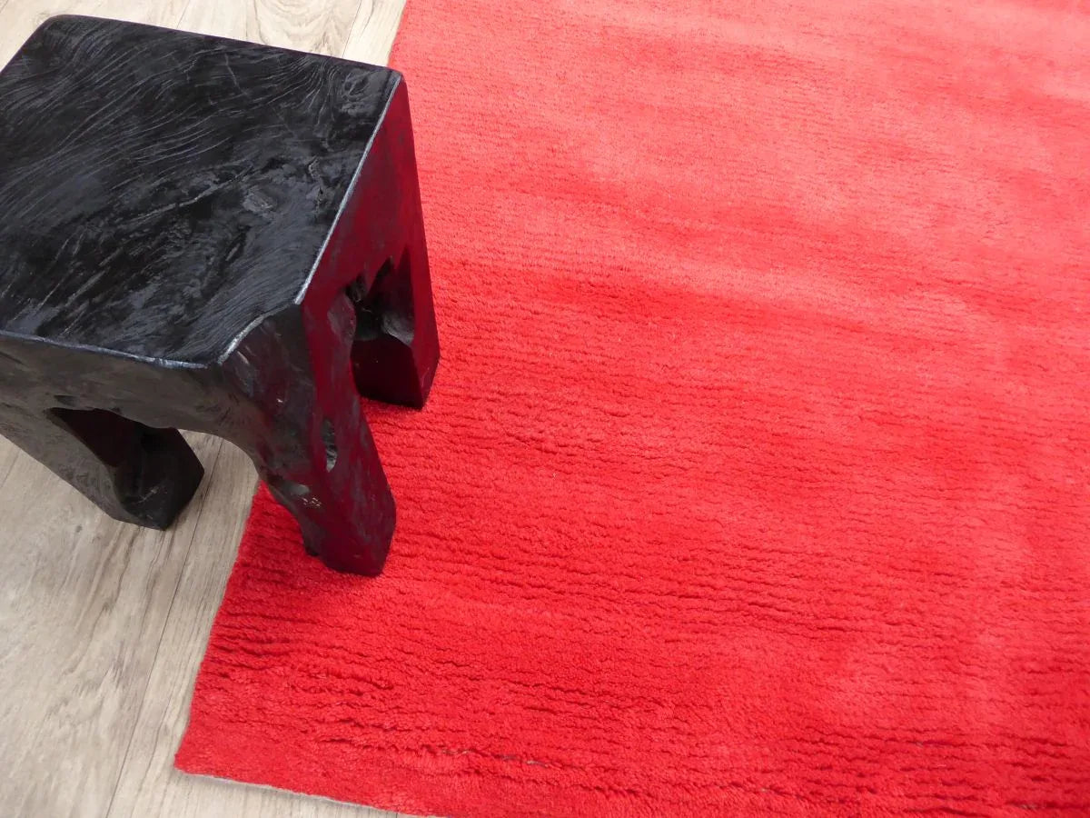 Boumia – Roter Wollteppich – Moderne Teppiche zu Outletpreisen – Bel-Deco