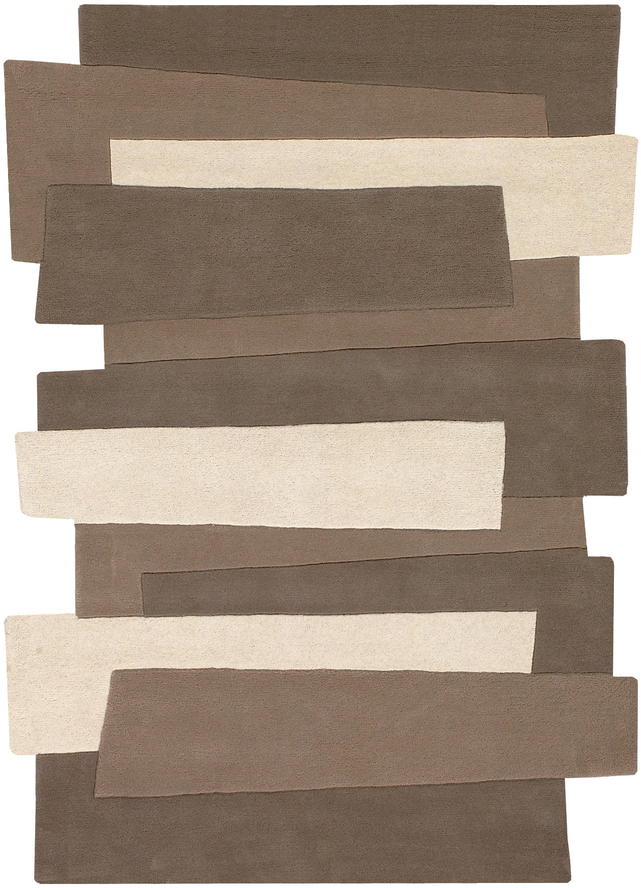 Mola : Grand Tapis Tricolore en Laine Premium