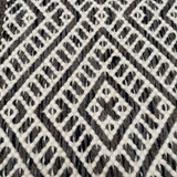 Vloerkleed zwart-wit geometrisch van wol 120x170 – Alpine