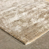 Vloerkleed meerkleurig van viscose – Annamitique – detail van de rand