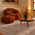 Alfombra taupe tufada de poliamida 100x170 – Affinal