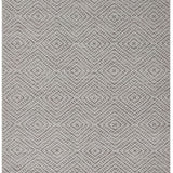 Vloerkleed beige geometrisch van wol 120x170 – Alpine