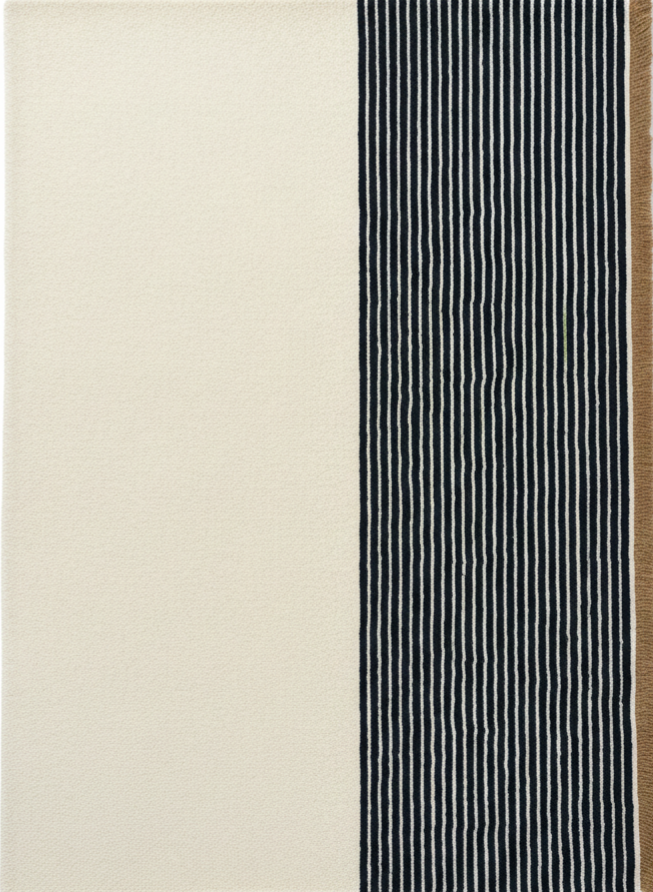 Tapis en laine et viscose. Une partie neutre associée à des motifs dont vous ne pourrez plus vous passer