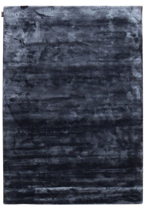 Tapis noir à poils ras en bambou – Bamboo : vue d'ensemble du tapis