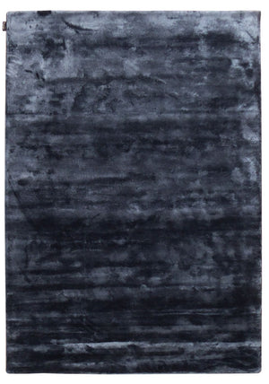 Tapis de chambre ou salon soyeux Noir en Bambou Tufté Main – Bamboo (140x200)