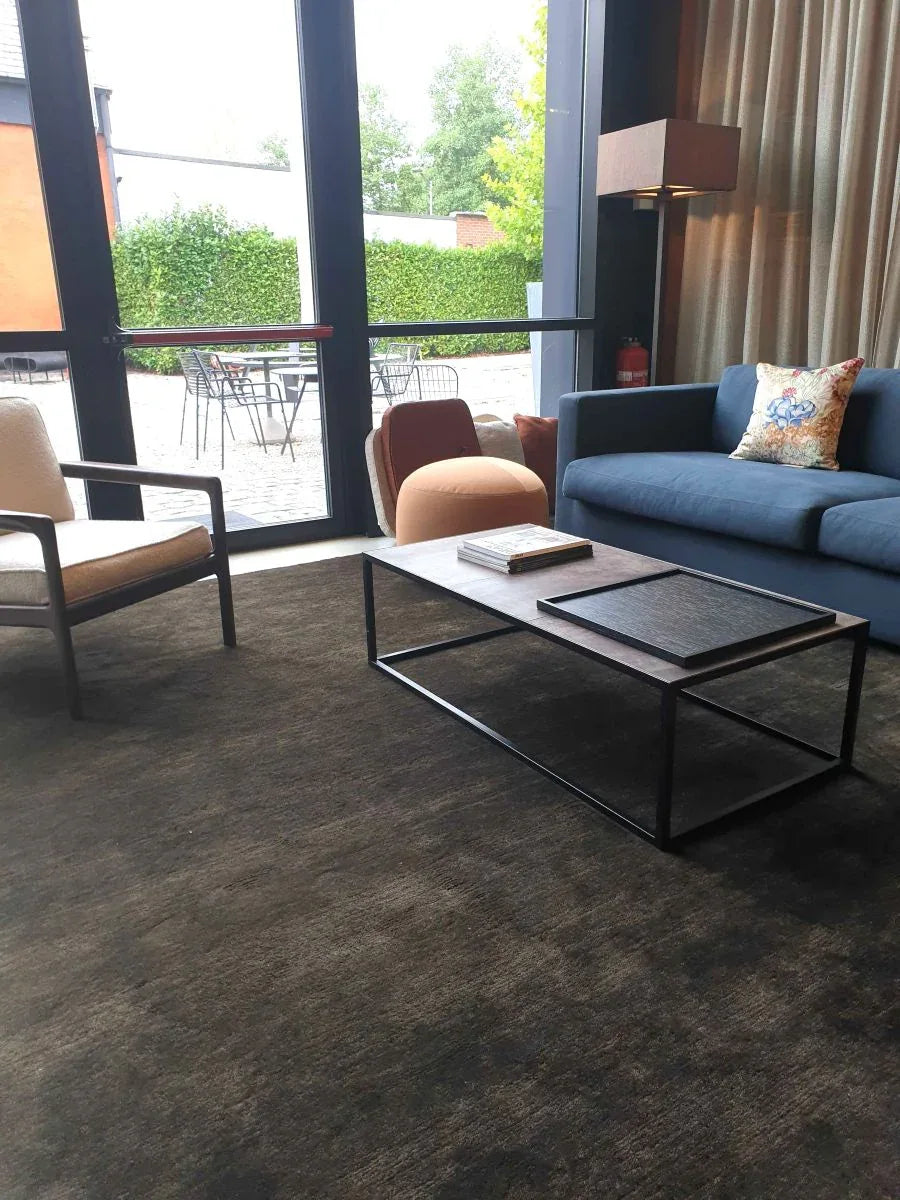Bhurkan Rug – Deep Brown – 100% New Zealand Wool, Hand-Knotted – Contemporary Rugs at Outlet Prices – Bel-Deco