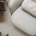 Alfombra blanca de pelo largo de lana 250x350 – Lagoon