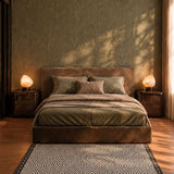 Vloerkleed zwart-wit geometrisch van wol 120x170 – Alpine