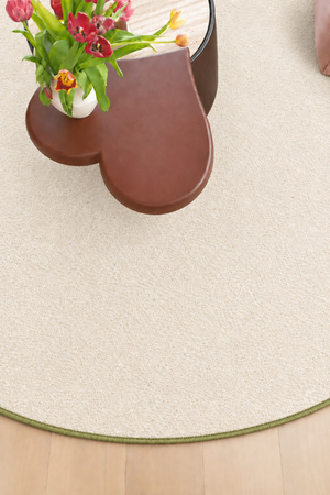 Tapis plat Blanc en Polyamide Style Contemporain avec ou sans surjet coloré - Clarity (60x90, 160x230, 160x240..)