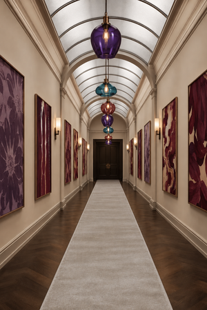 Special offer on large, plain, glossy, silky grey viscose rugs