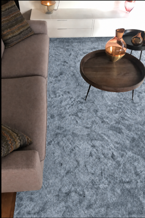 Tapis Uni Gris Brillant et Soyeux (Haute Résistance) - Pacs (230x275, 200x250, 170x240 et 140x200))