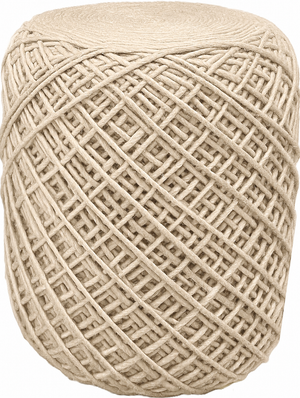 Designer poef van 100% wol – Chique, comfortabel en tijdloos.