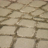Beige Wool and Viscose Rug – Harmony – close-up of the weave
