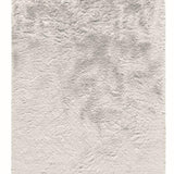 Light Grey Shaggy Polyester Rug – Berka – full view of the rug