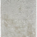 Alfombra marfil de poliéster 140x200 – Poils Longs Moelleux Berka