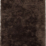 Teppich Braun Hochflor aus Polyester – Poils Longs Moelleux Berka – Gesamtansicht des Teppichs
