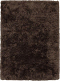 Tapis marron en polyester 200x300 – Poils Longs Moelleux Berka