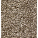 Teppich Beige Hochflor aus Polyester und Wolle – Laurita – Gesamtansicht des Teppichs