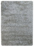Ivory and Grey Shaggy Wool and Silk Rug 170x240 – Laurita