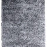 Grey Shaggy Polyester Rug – Laurita – full view of the rug