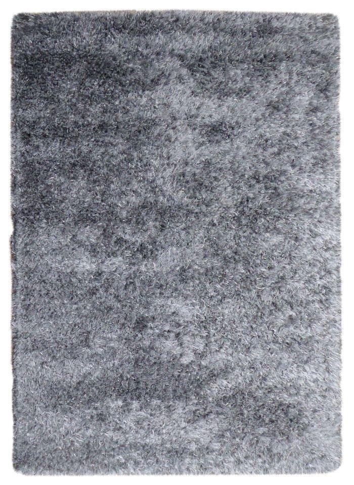 Grey Shaggy Polyester Rug – Laurita – full view of the rug