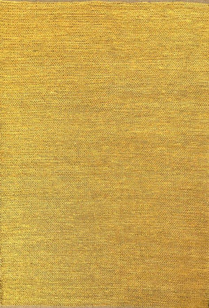 Tapis d’été en jute jaune vif — vue de face. Elégant et naturel, au tissage fin et chaleureux