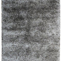 Teppich Grau Hochflor aus Wolle und Seide 140x200 – Laurita