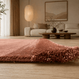 Teppich Bordeaux aus Polyester – Fliz – Detail der Kante