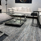 Teppich Grau und Blau aus recyceltem PET 60x90 – Pianic