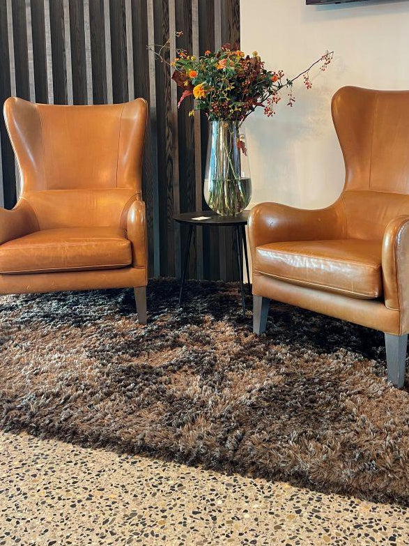 Tapis Berka Brun – 100% Polyester – Confort Moelleux à Poils Longs - Tapis Contemporains à Prix Outlet - Bel-Deco