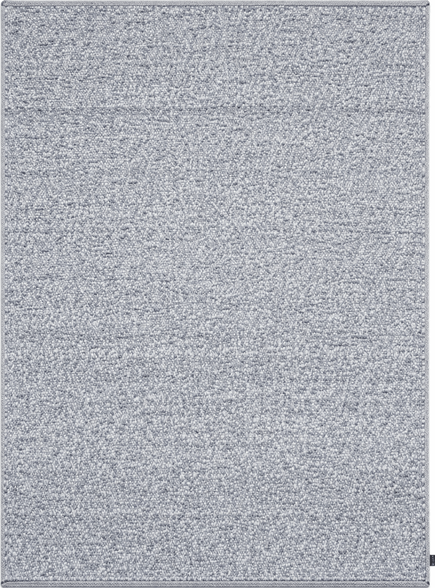 Tapis gris en laine – Looping : vue d'ensemble du tapis