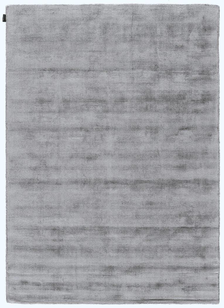Light Grey Vintage Viscose Rug – Erica – full view of the rug